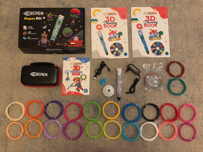 3D Pen Super Kit _ مجموعة أقلام ثلاثية الأبعاد احترافية