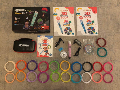 3D Pen Super Kit _ مجموعة أقلام ثلاثية الأبعاد احترافية